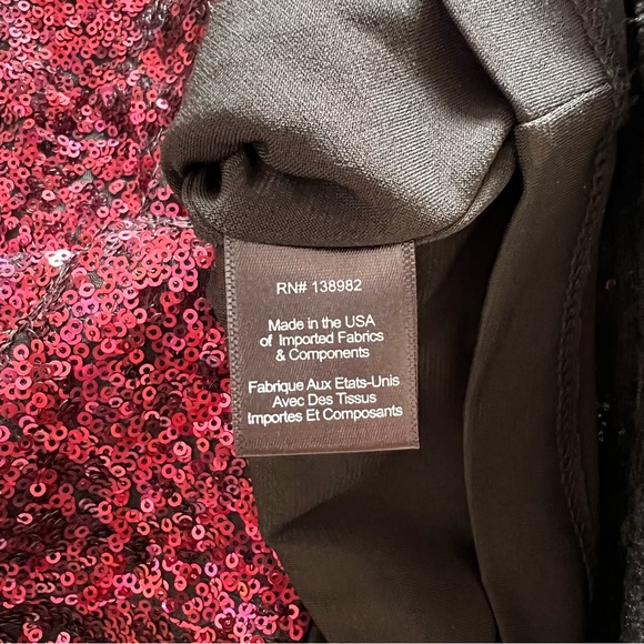 Dress the Population Red Sequin Cocktail Dress - Picture 10 of 12